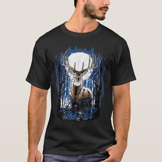 T-shirt Chasseurs Deer Chasse Big Whitetail Buck (Devant)