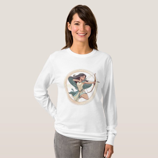 T-shirt Chasseuse céleste du Sagittaire (Devant entier)