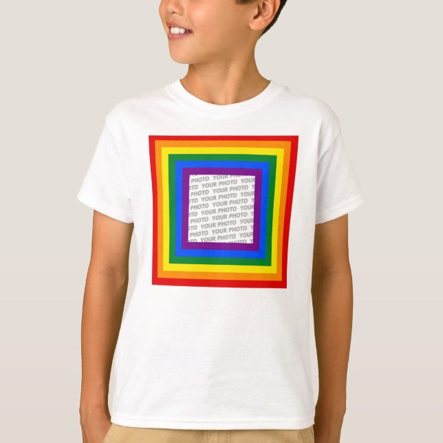 T-shirt CHÂSSIS DU DRAPEAU PLANIFIÉ + votre signe ou image (Devant)