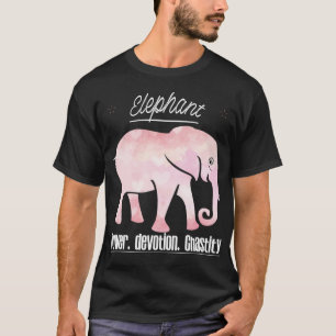 T-shirt Chastité de dévotion de pouvoir des éléphants