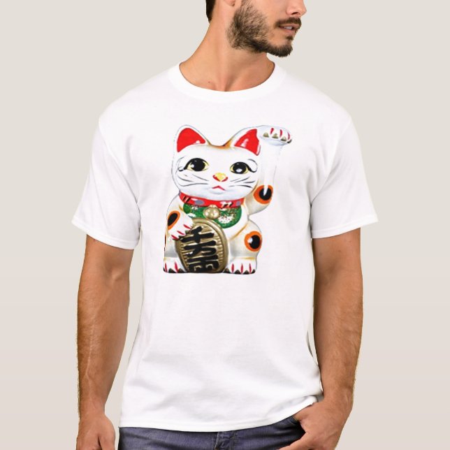T-shirt Chat à chance japonais (Devant)