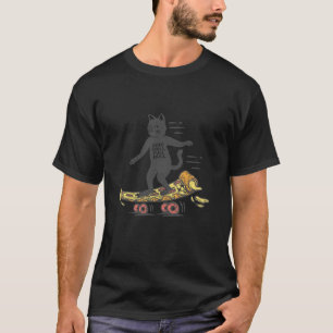 T-shirt Chat à compétence totale Zero Chill Pizza drôle de