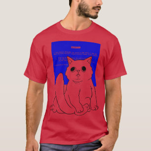 T-shirt Chat à écran bleu de Tobe Fonseca
