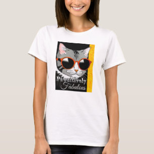 T-shirt Chat à la mode