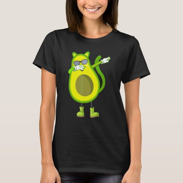 T-shirt Chat à l'avocat qui dabbe avocato (Devant)