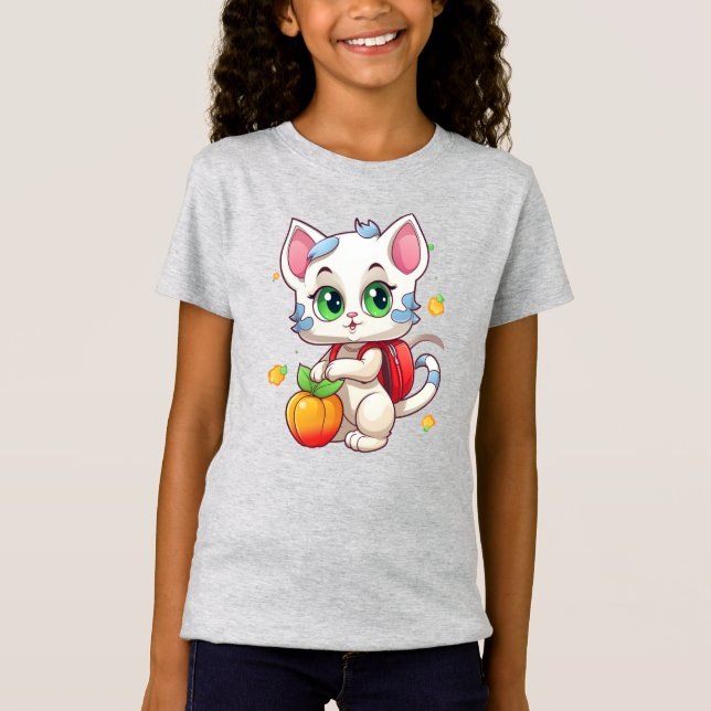 T-Shirt Chat À L'École-85241 (Devant)