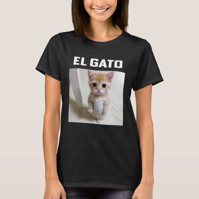 T-shirt Chat à mème El Gato (Devant)