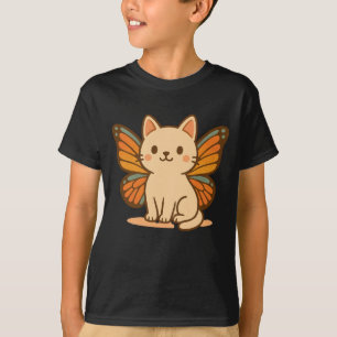 T-shirt Chat à papillon - Cute Pastel Kawaii Animal