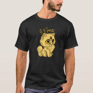 T-shirt Chat à Trois Yeux Je suppose Meh Déguisement Hallo