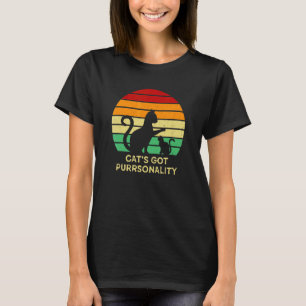 T-shirt Chat a une personnalité de chat Citations de chato
