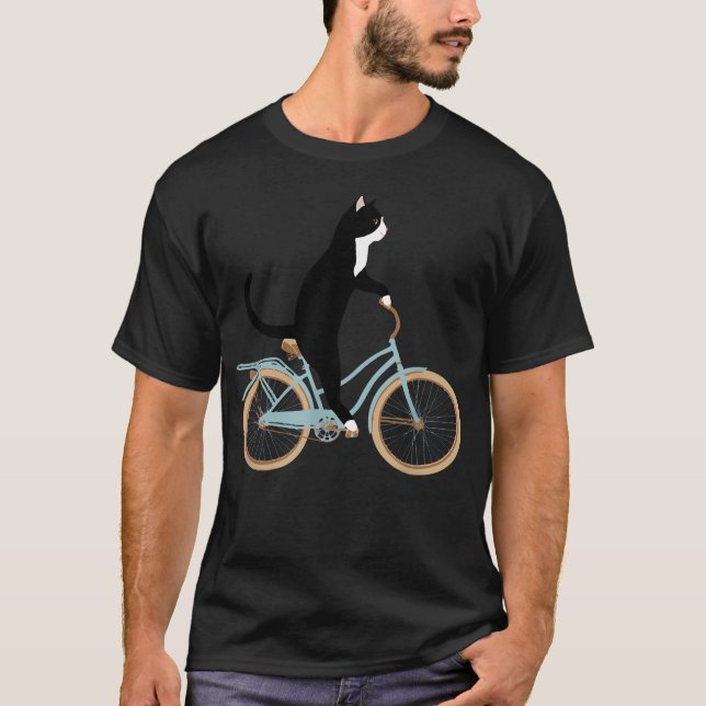 T-shirt Chat à vélo (Devant)