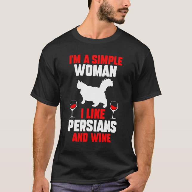 T-shirt Chat à vin Perse (Devant)