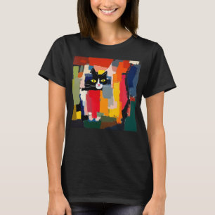T-shirt Chat Abstrait