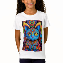 Chat Abstrait aux yeux jaunes