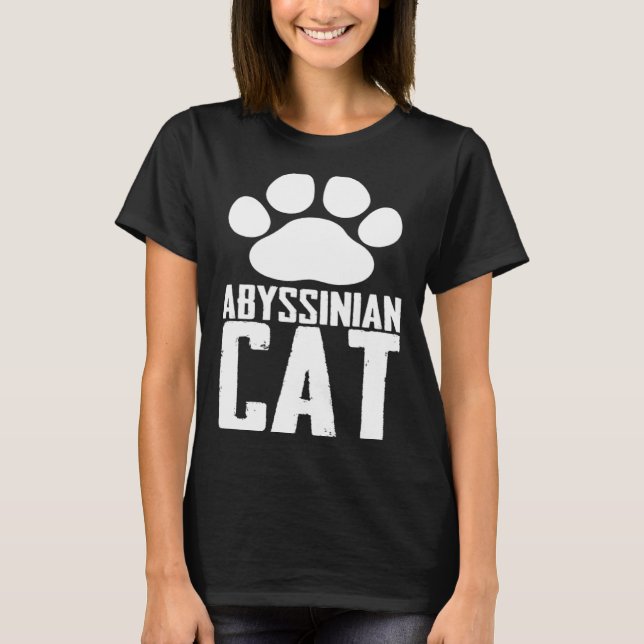T-shirt chat abyssin (Devant)