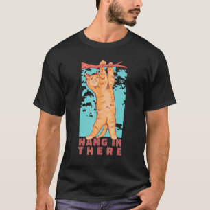 T-shirt Chat accroché à la branche de l'arbre Chat Stay Pa