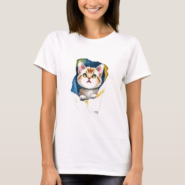 T-shirt Chat adorable : Une conception Purr-fect de 🐾 mig (Devant)