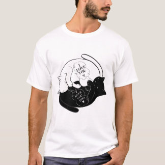 T-shirt chat adore votre chat