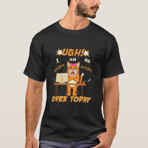 T-shirt Chat adulte drôle au travail MERDE Je suis telleme