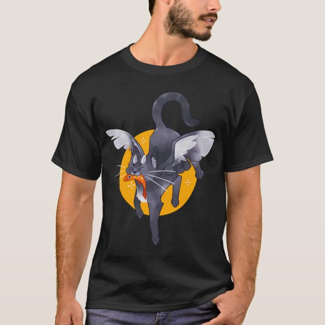 T-shirt Chat ailé (Devant)
