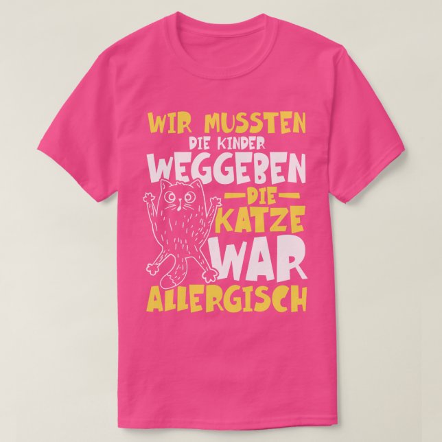 T-shirt Chat allergique 3 (Design devant)