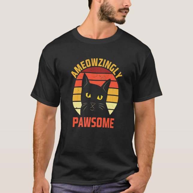 T-shirt Chat Ameowzingly Incroyable Citation Motivation de (Devant)
