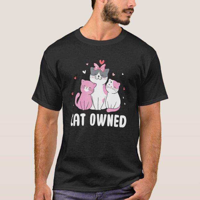 T-shirt Chat Amis Propriétaires Chat Buddy Kitten Chat Mam (Devant)
