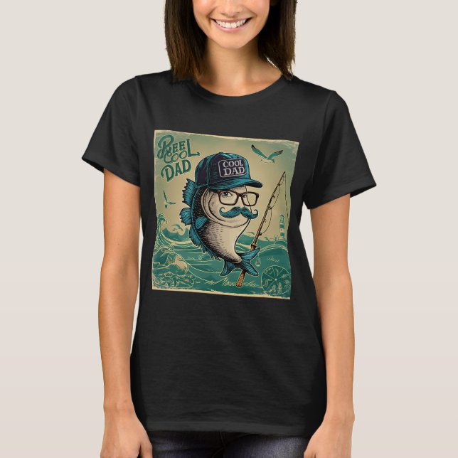 T-shirt Chat Amour Pêche Chat (Devant)