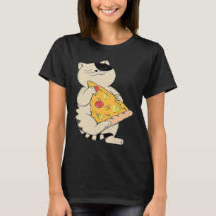 T-shirt Chat Amour Pizza Ananas Interdit Hawaïen Amateur d