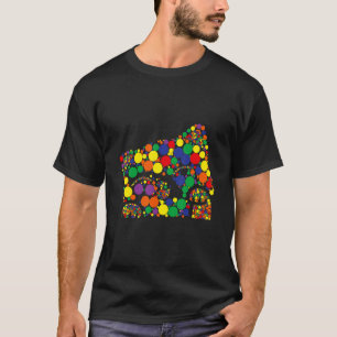 T-shirt Chat Amoureux Drôle à Points Cat Polka Dot Interna