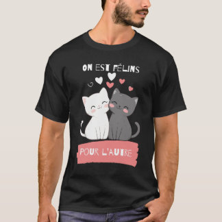 T-shirt Chat amoureux Vibes félines