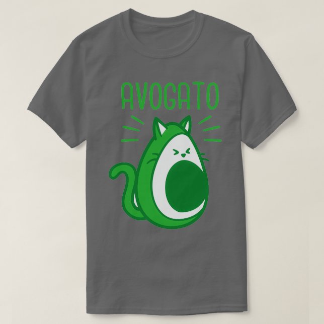 T-shirt Chat Amusant Avocado (Design devant)