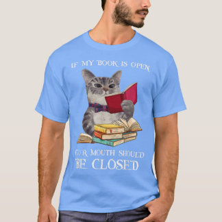 T-shirt Chat amusant, Lecteur de livre de lecture