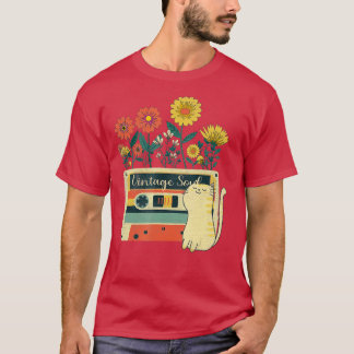 T-shirt Chat amusant pour les filles - Soul Fleur sauvage 