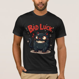 T-Shirt Chat Angry Bad Luck