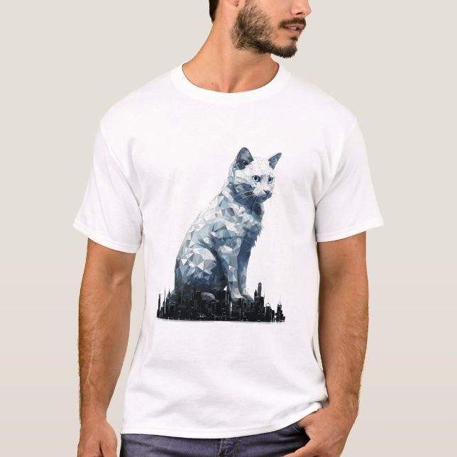 T-shirt Chat Animaux de compagnie Beauté Nature Découverte (Devant)
