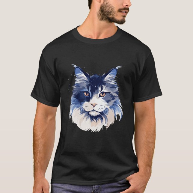 T-shirt Chat Animaux de compagnie Beauté Nature Découverte (Devant)
