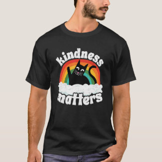 T-shirt Chat Anti Harcèlement Arc-en-ciel Bienveillance Co
