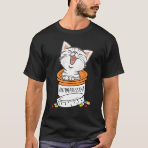 T-shirt Chat Antidépresseur Chat Funny Chat Kitten