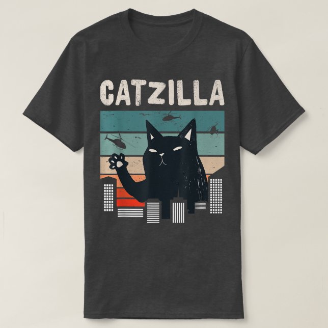 T-shirt Chat Appareils Catzilla  (Design devant)