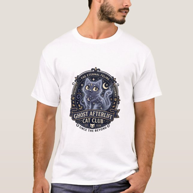 T-shirt Chat après-vie Chat Papa idée cadeau - Ghost Afte (Devant)