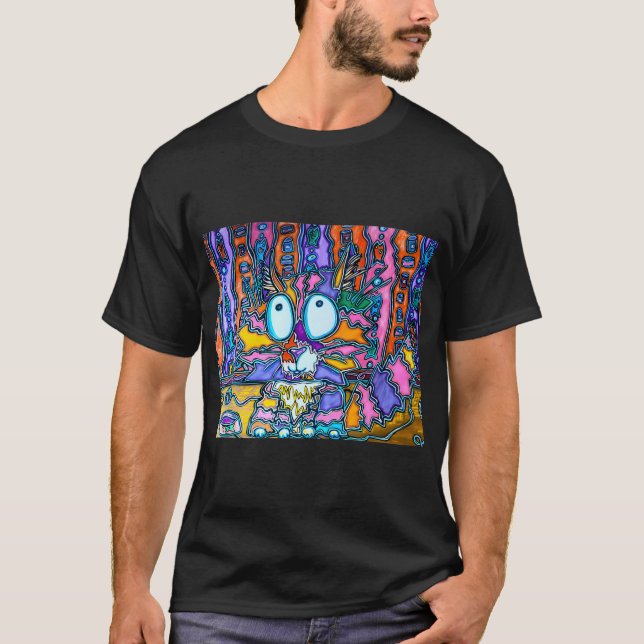 T-shirt Chat Arc-en-Ciel (Devant)