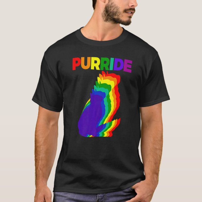 T-shirt Chat arc-en-ciel Purride  Chat  Chatons (Devant)