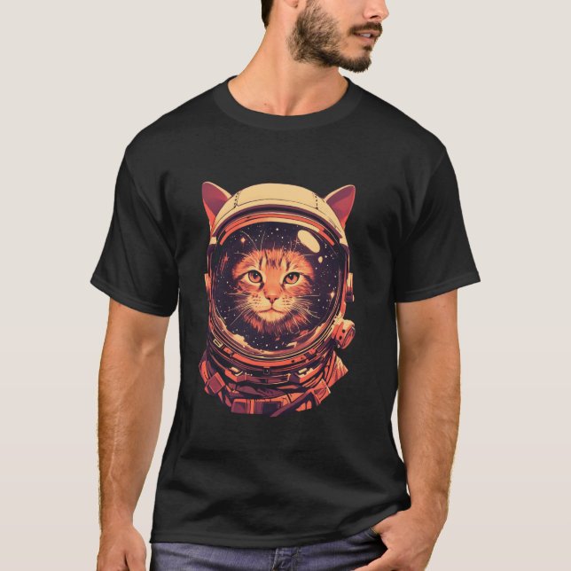 T-shirt Chat Astronaute 1 (Devant)