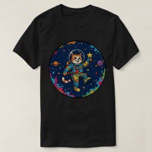 T-shirt Chat Astronaute - Aventure Spatiale sous les Étoil