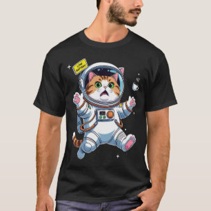 T-shirt Chat astronaute en difficulté