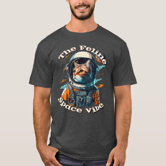 T-shirt Chat Astronaute I Espace I Patriotique Usa I Inter