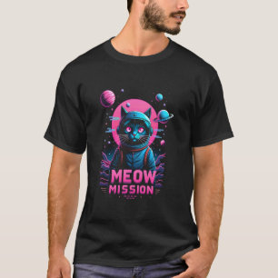 T-shirt Chat Astronaute - Mission Meow Espace pour les Ama