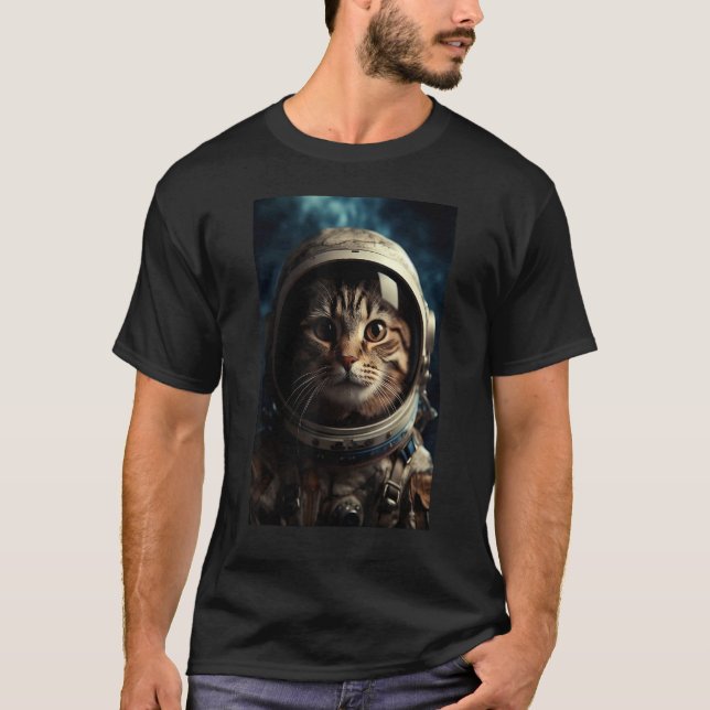 T-shirt Chat astronaute Space Pet 1 (Devant)