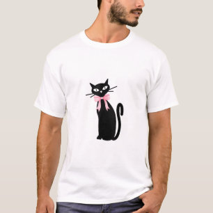 T-shirt Chat Atomique avec chatte rose Chatte Fille Nettoy